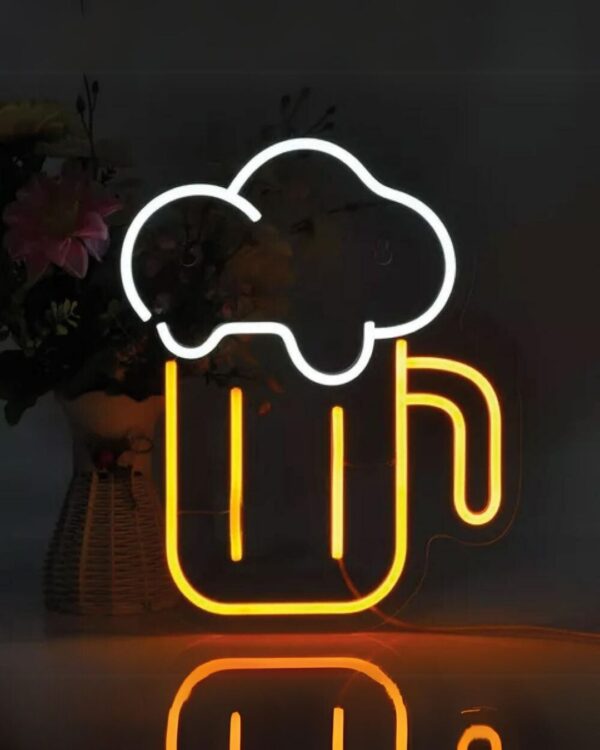letrero cerveza neon