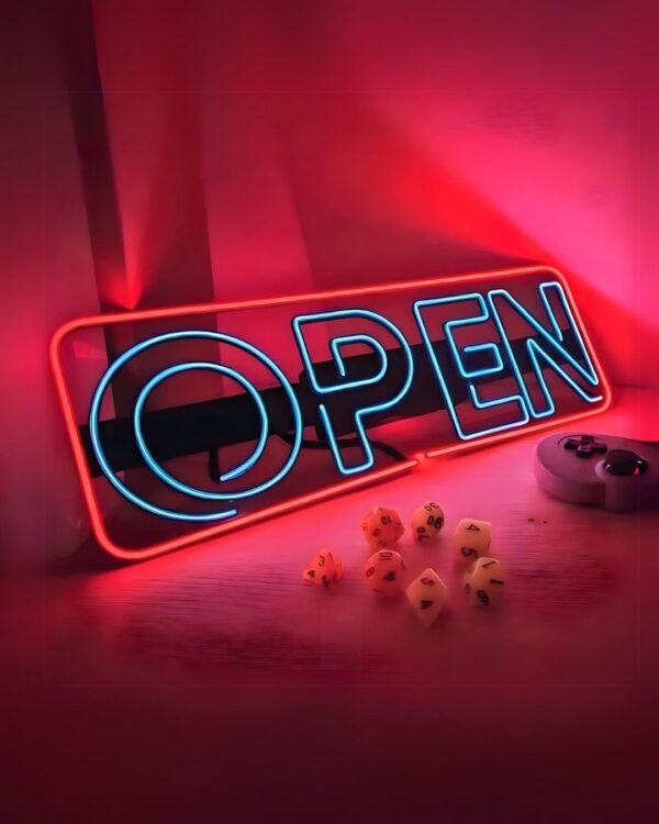 Letrero Neón Open